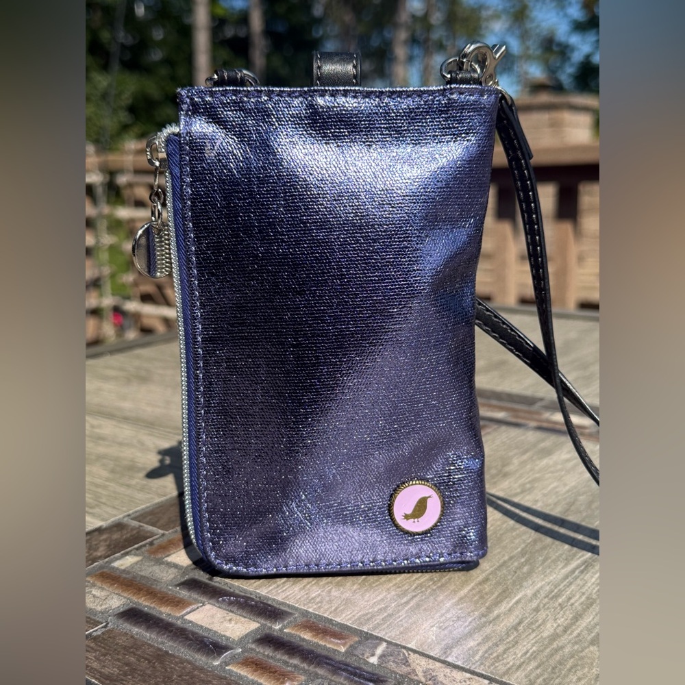 NWOT! Sakroots Purple Elephant Embroidered Crossbody Bag - Picture 3 of 9